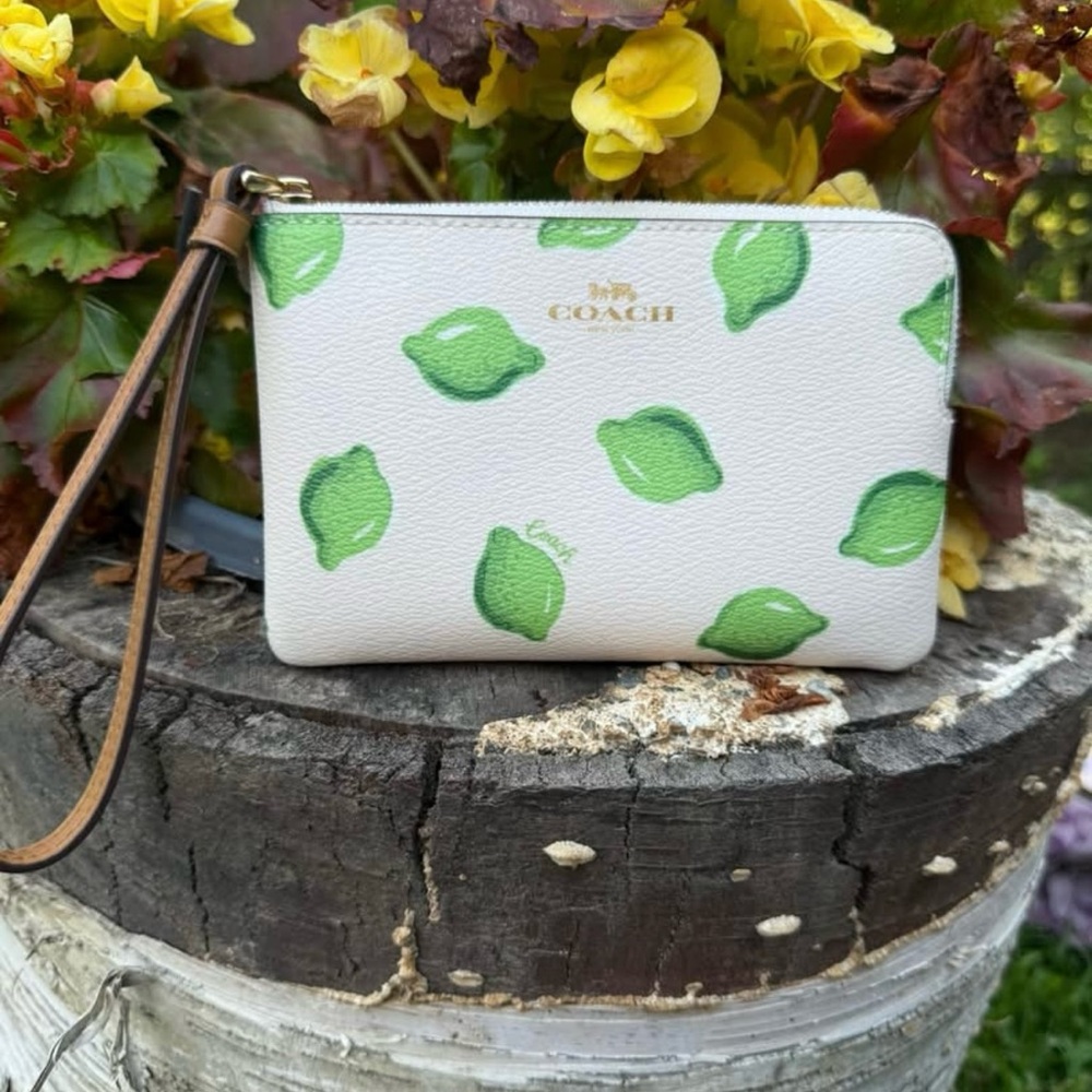 Coach Lime Wristlet